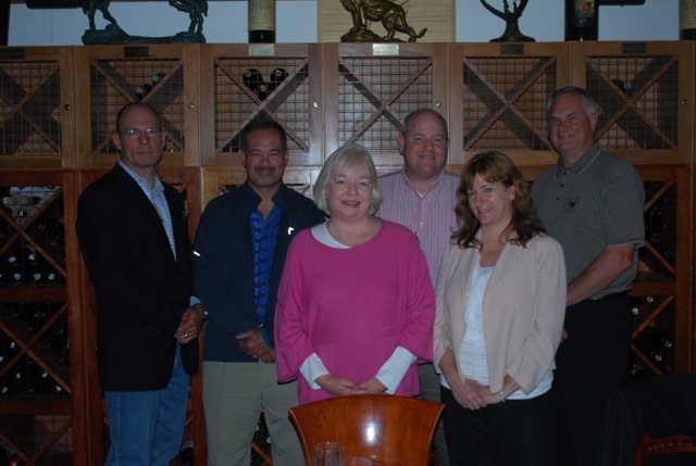 White House Financial LLC Advisory Council: (L to R) Cyril White, Greg Rose, Patrick Conlin, Jim Woods. Front row, Karen Ferguson, Liz Barry